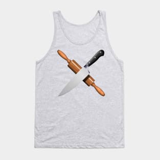 Knife and rolling pin Tank Top